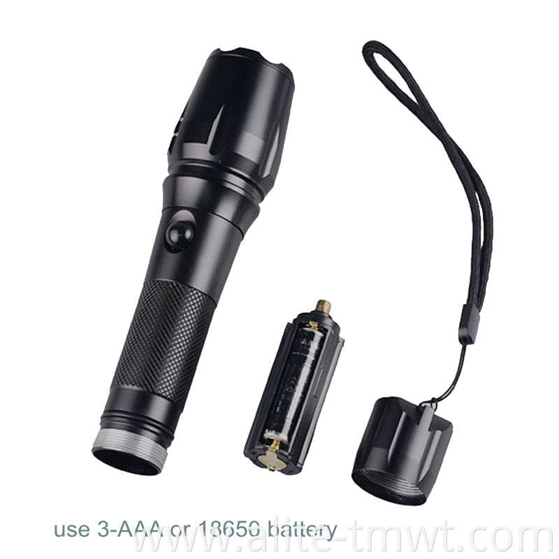 tactical lamp XML T6 led 2000lm usb rechargeable led flashlight with charger